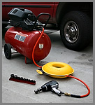 Cordpro XL being used on an air compressor hose