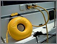 Cordpro Xl being used for shorepower cables on boat